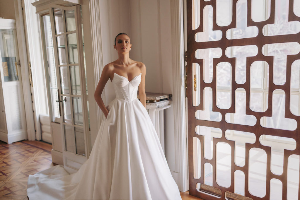 Essayage robe de mariée chez Belle en Blanc à Geneve