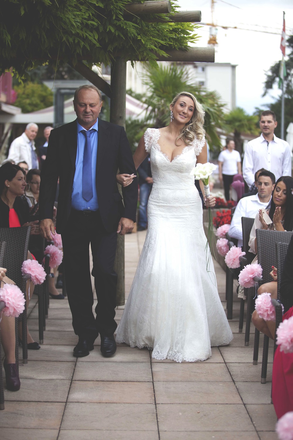 Wedding Ceremony, bride arrives